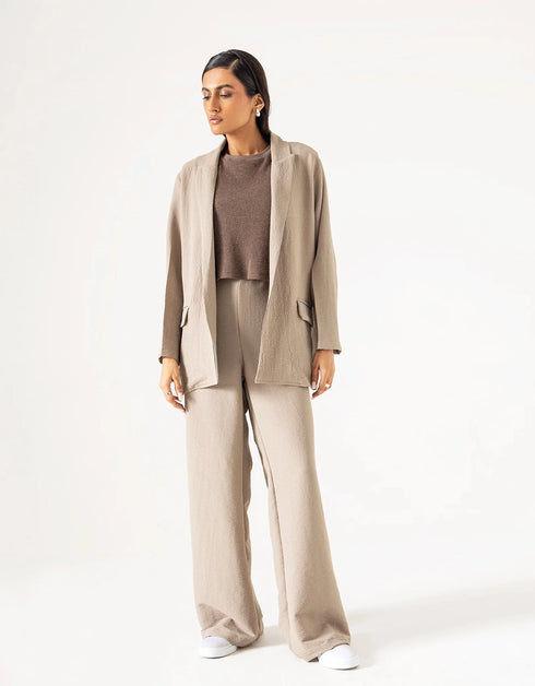 OVERSIZED TEXTURED BLAZER